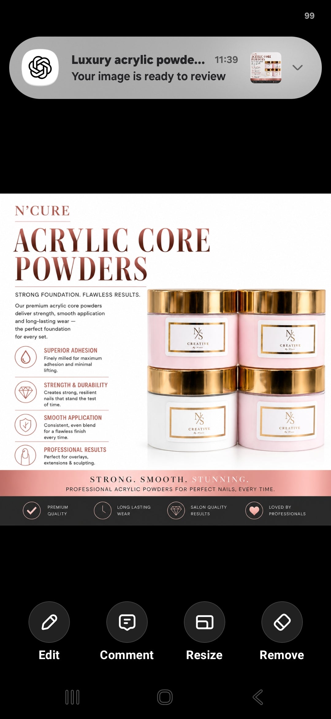 Acrylic Core Powders