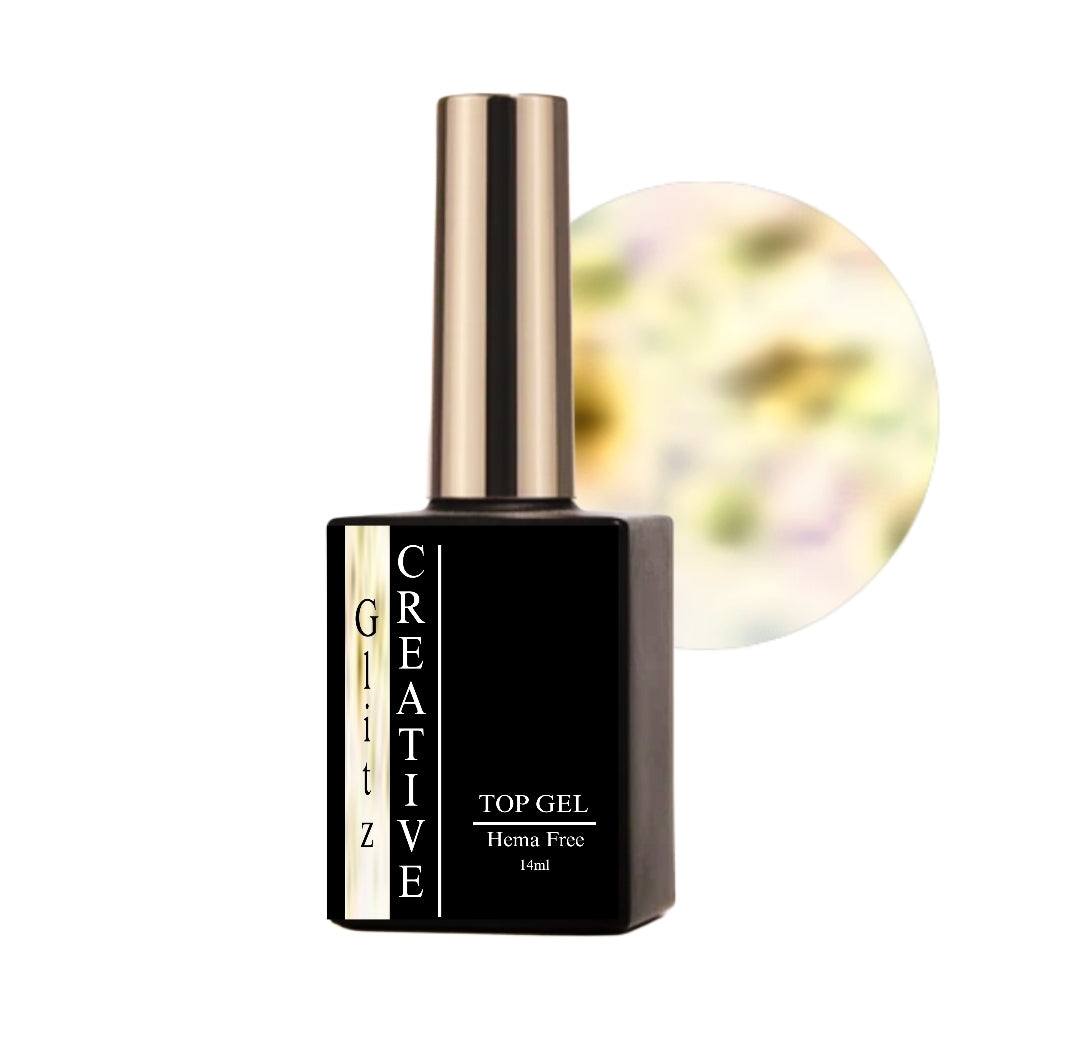 Gold Shimmer Top Gel (tack free)