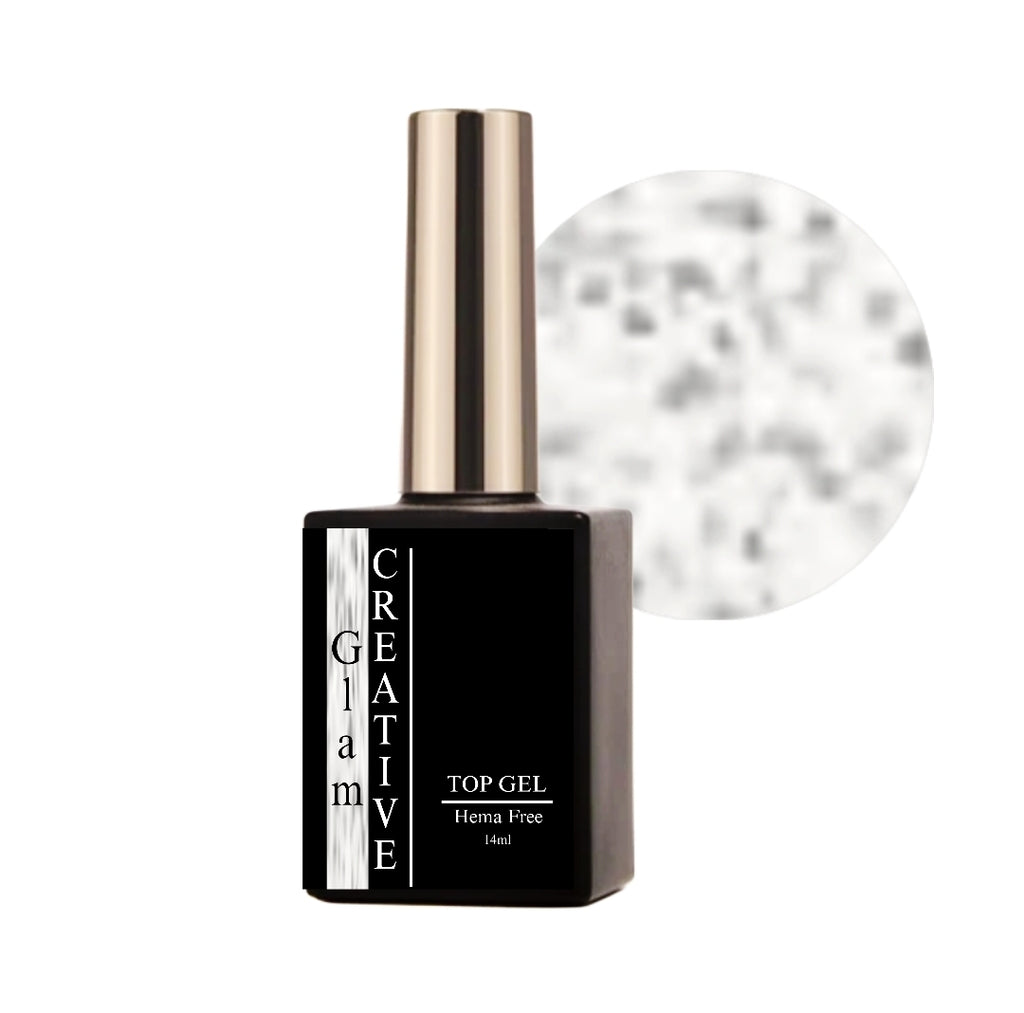 Silver Glitter Top Gel (tack free)